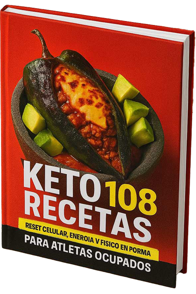 Mockup del Ebook KETO 108 RECETAS